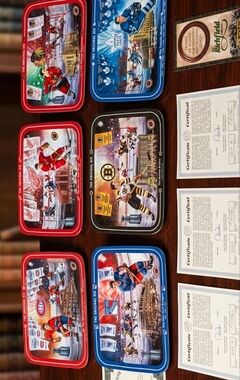 RARE!!! ​Complete Set of 6 "Original Six" NHL Collector Plates - David Craig COA